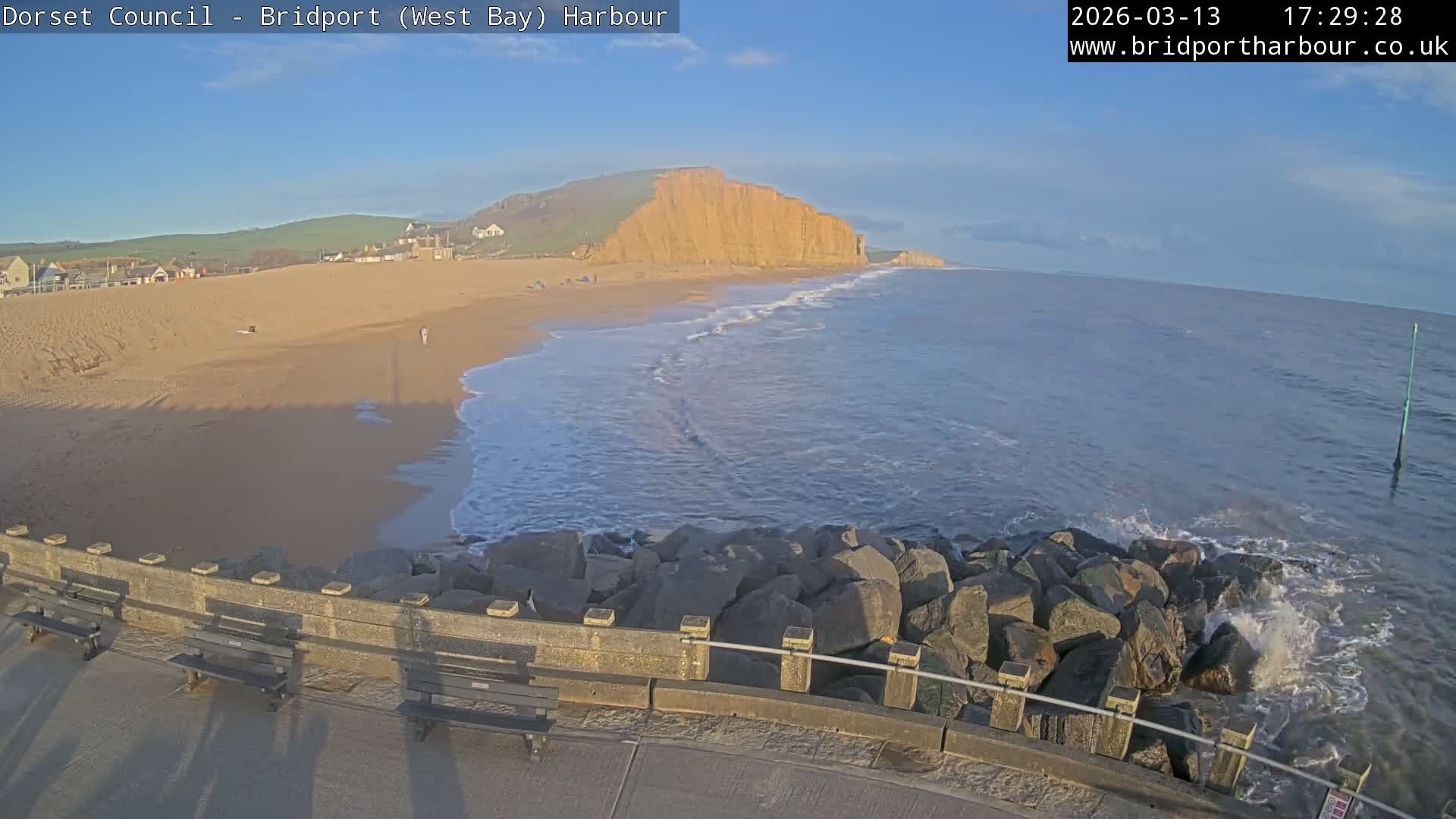 Bridport Harbour East Beach Live Cam - Bridport, Dorset, South West, England, United Kingdom