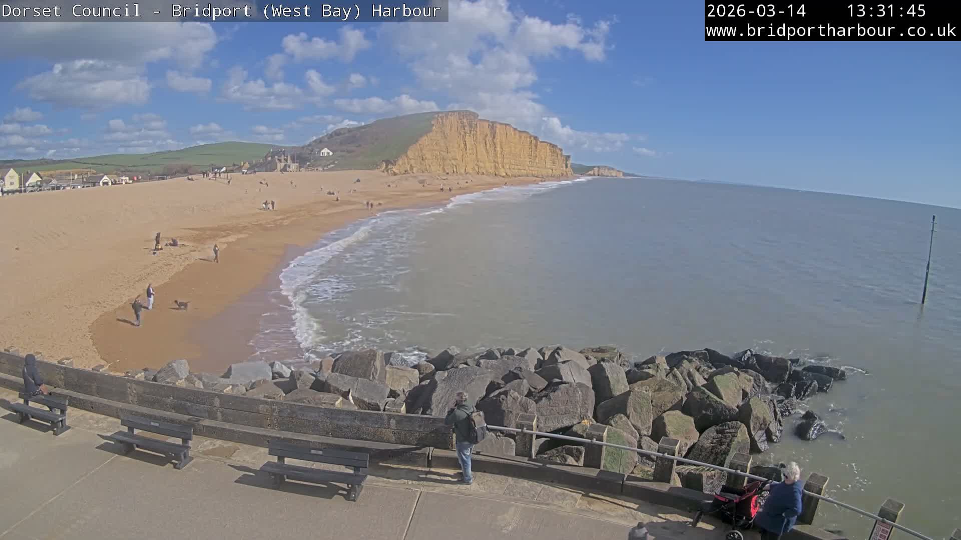 Bridport Harbour East Beach Live Cam - Bridport, Dorset, South West, England, United Kingdom