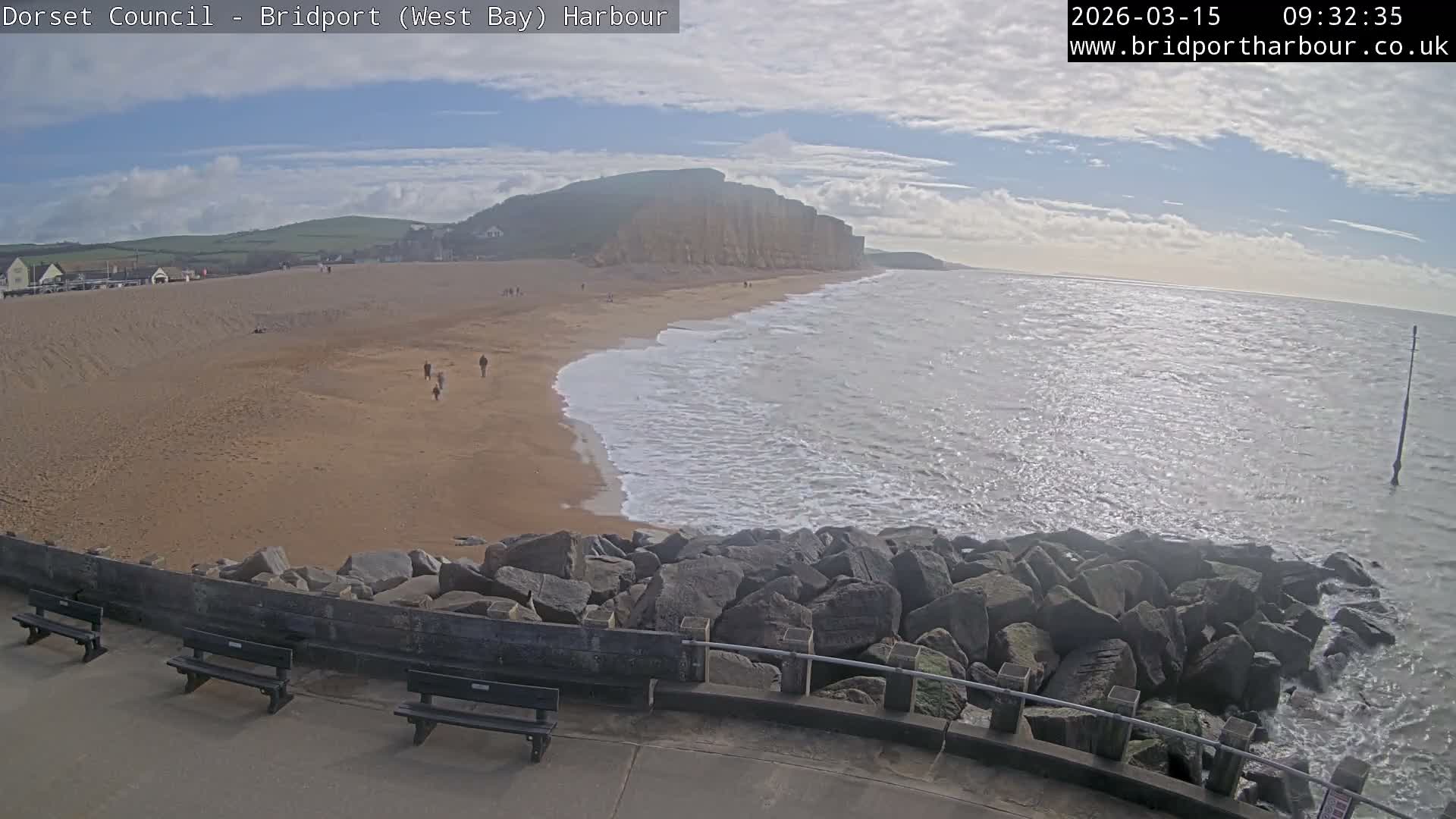 Bridport Harbour East Beach Live Cam - Bridport, Dorset, South West, England, United Kingdom