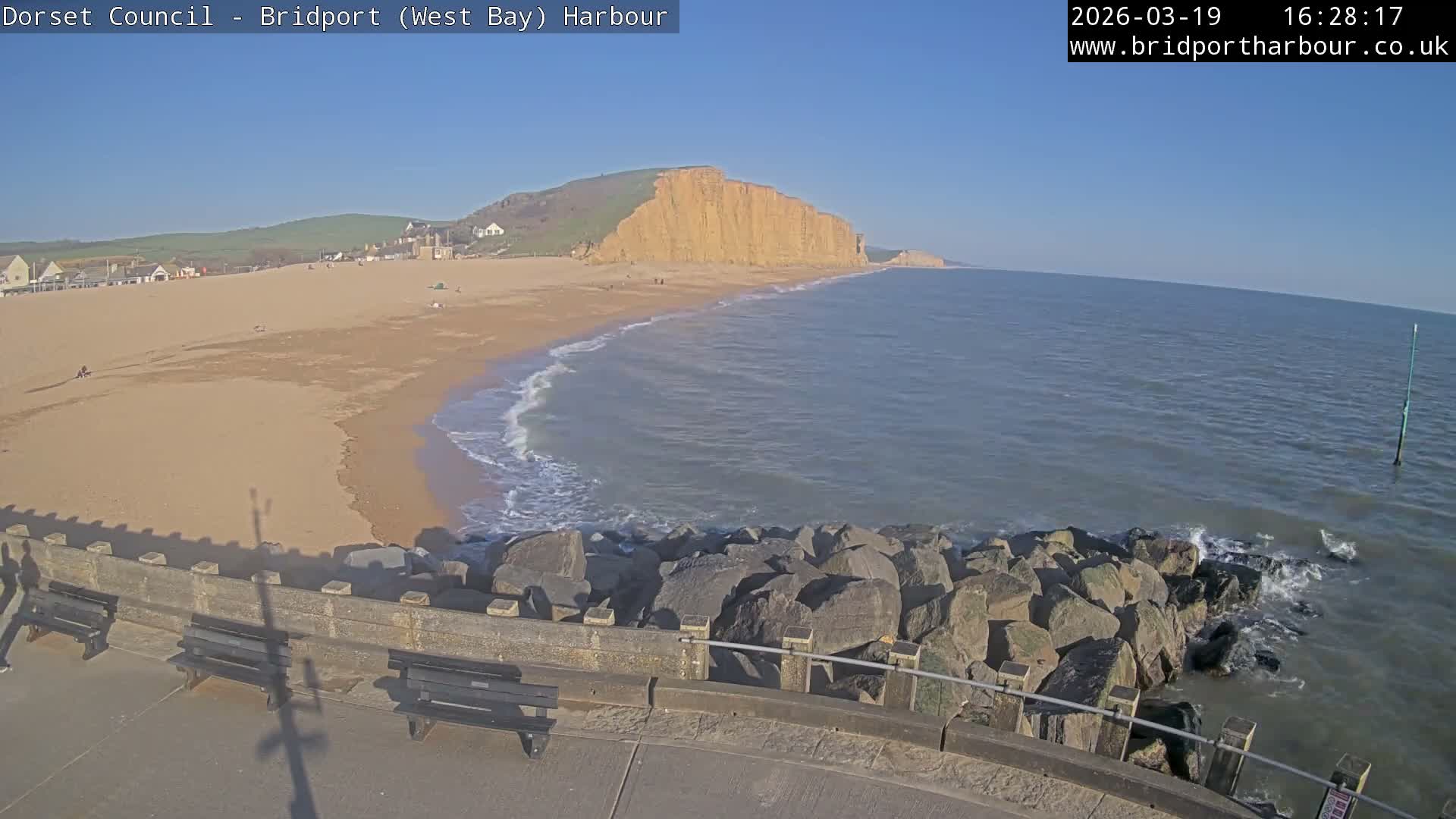 Bridport Harbour East Beach Live Cam - Bridport, Dorset, South West, England, United Kingdom