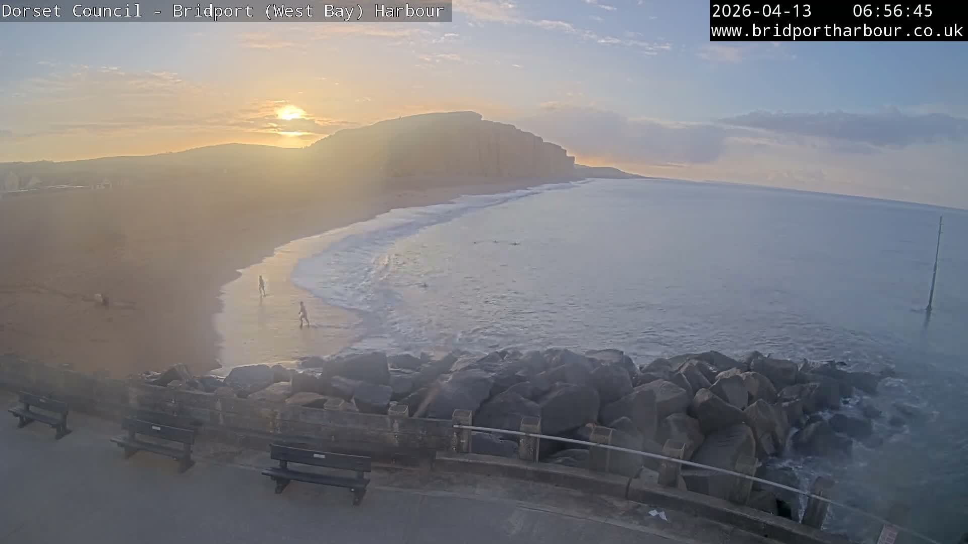 Bridport Harbour East Beach Live Cam - Bridport, Dorset, South West, England, United Kingdom