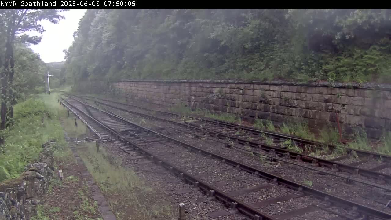 North Yorkshire Moors Railway (NYMR) Goathland Station North View Live Cam - Goathland, Borough of Scarborough, North Yorkshire, Yorkshire and the Humber, England, United Kingdom