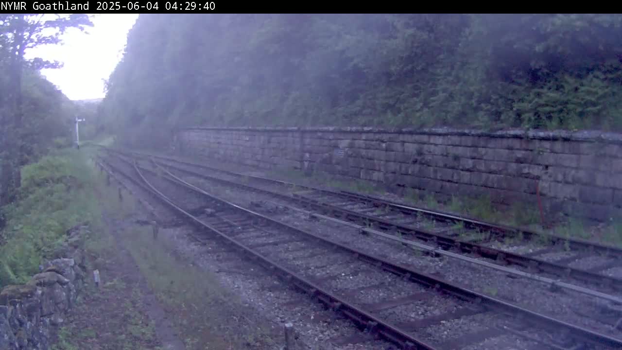 North Yorkshire Moors Railway (NYMR) Goathland Station North View Live Cam - Goathland, Borough of Scarborough, North Yorkshire, Yorkshire and the Humber, England, United Kingdom