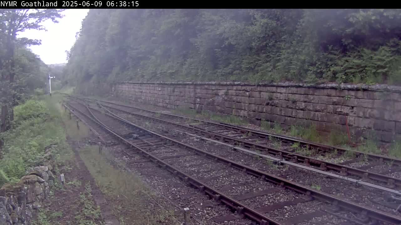 North Yorkshire Moors Railway (NYMR) Goathland Station North View Live Cam - Goathland, Borough of Scarborough, North Yorkshire, Yorkshire and the Humber, England, United Kingdom