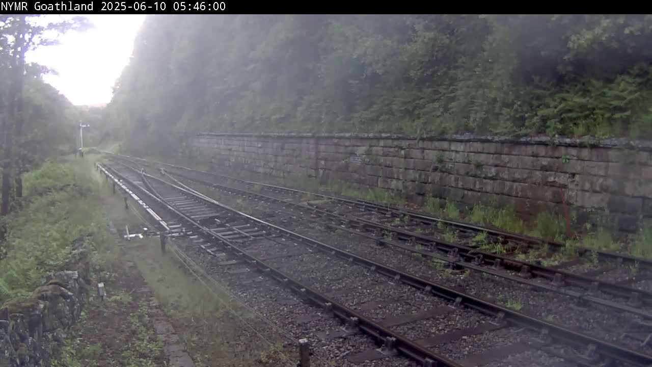 North Yorkshire Moors Railway (NYMR) Goathland Station North View Live Cam - Goathland, Borough of Scarborough, North Yorkshire, Yorkshire and the Humber, England, United Kingdom
