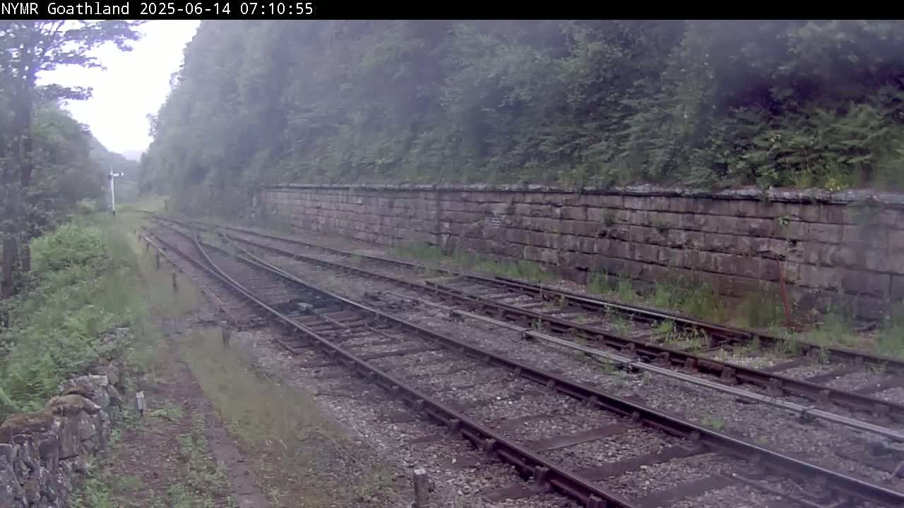 North Yorkshire Moors Railway (NYMR) Goathland Station North View Live Cam - Goathland, Borough of Scarborough, North Yorkshire, Yorkshire and the Humber, England, United Kingdom