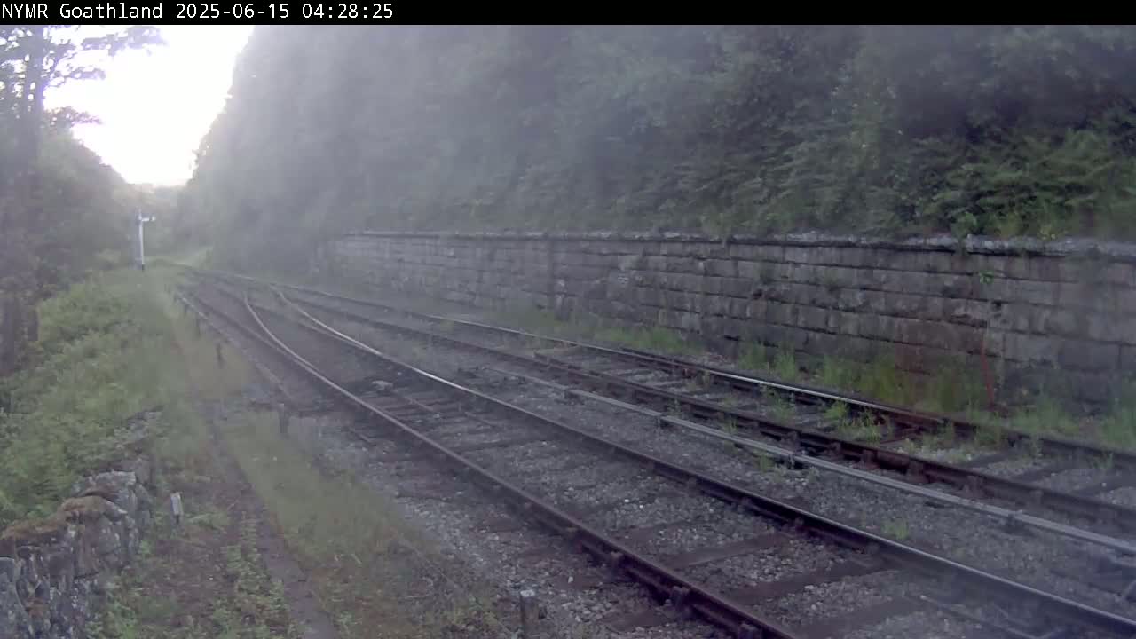 North Yorkshire Moors Railway (NYMR) Goathland Station North View Live Cam - Goathland, Borough of Scarborough, North Yorkshire, Yorkshire and the Humber, England, United Kingdom