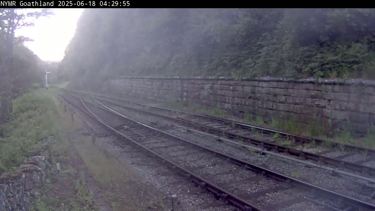 North Yorkshire Moors Railway (NYMR) Goathland Station North View Live Cam - Goathland, Borough of Scarborough, North Yorkshire, Yorkshire and the Humber, England, United Kingdom