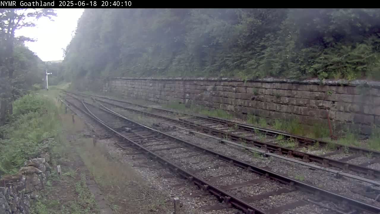 North Yorkshire Moors Railway (NYMR) Goathland Station North View Live Cam - Goathland, Borough of Scarborough, North Yorkshire, Yorkshire and the Humber, England, United Kingdom