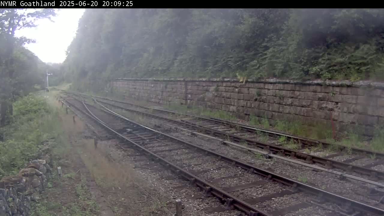 North Yorkshire Moors Railway (NYMR) Goathland Station North View Live Cam - Goathland, Borough of Scarborough, North Yorkshire, Yorkshire and the Humber, England, United Kingdom