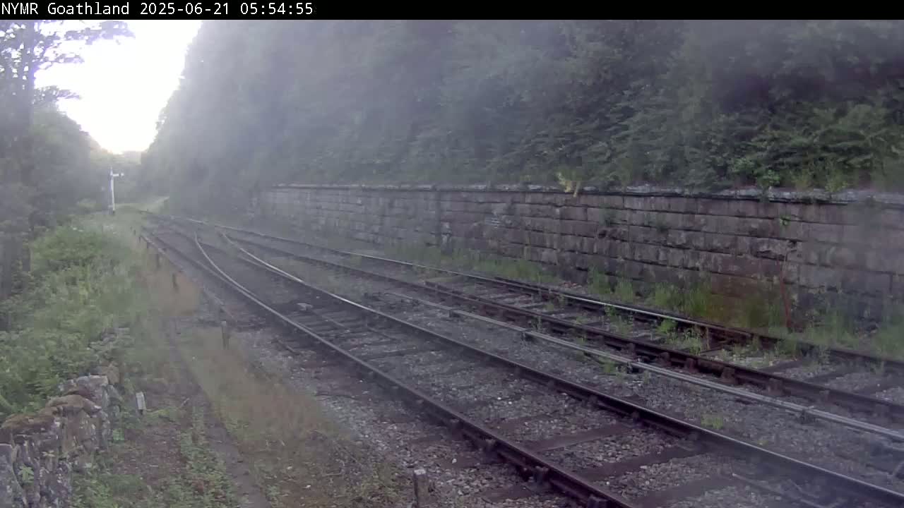 North Yorkshire Moors Railway (NYMR) Goathland Station North View Live Cam - Goathland, Borough of Scarborough, North Yorkshire, Yorkshire and the Humber, England, United Kingdom