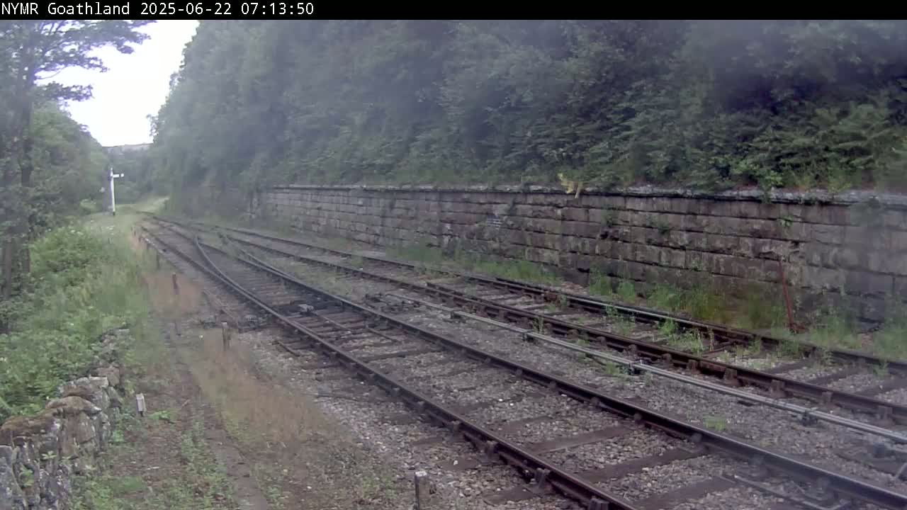 North Yorkshire Moors Railway (NYMR) Goathland Station North View Live Cam - Goathland, Borough of Scarborough, North Yorkshire, Yorkshire and the Humber, England, United Kingdom