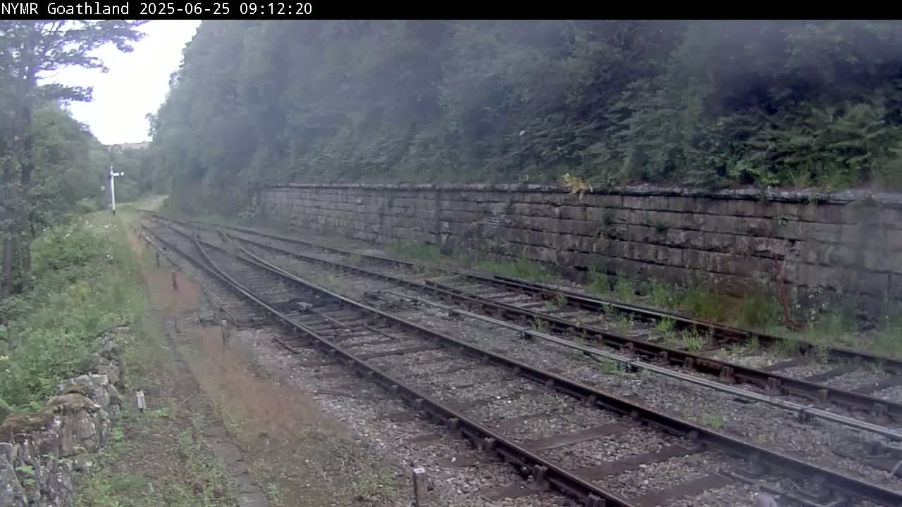 North Yorkshire Moors Railway (NYMR) Goathland Station North View Live Cam - Goathland, Borough of Scarborough, North Yorkshire, Yorkshire and the Humber, England, United Kingdom