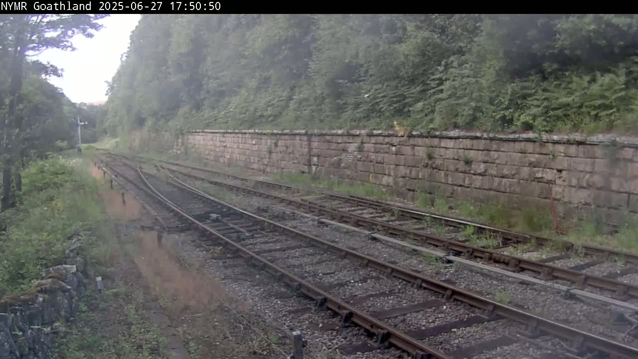 North Yorkshire Moors Railway (NYMR) Goathland Station North View Live Cam - Goathland, Borough of Scarborough, North Yorkshire, Yorkshire and the Humber, England, United Kingdom