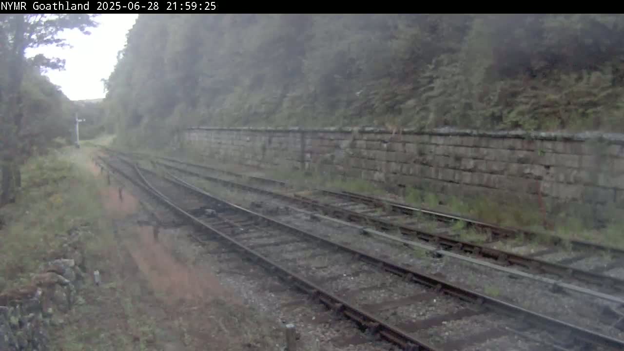 North Yorkshire Moors Railway (NYMR) Goathland Station North View Live Cam - Goathland, Borough of Scarborough, North Yorkshire, Yorkshire and the Humber, England, United Kingdom