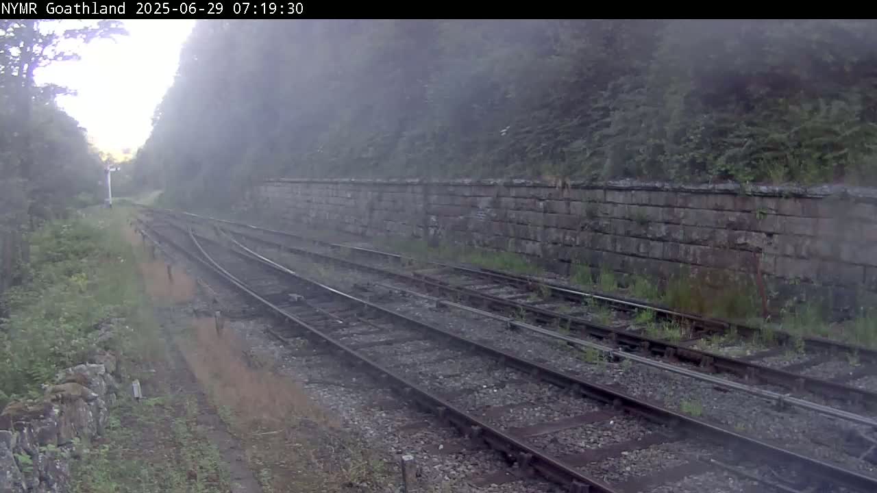North Yorkshire Moors Railway (NYMR) Goathland Station North View Live Cam - Goathland, Borough of Scarborough, North Yorkshire, Yorkshire and the Humber, England, United Kingdom