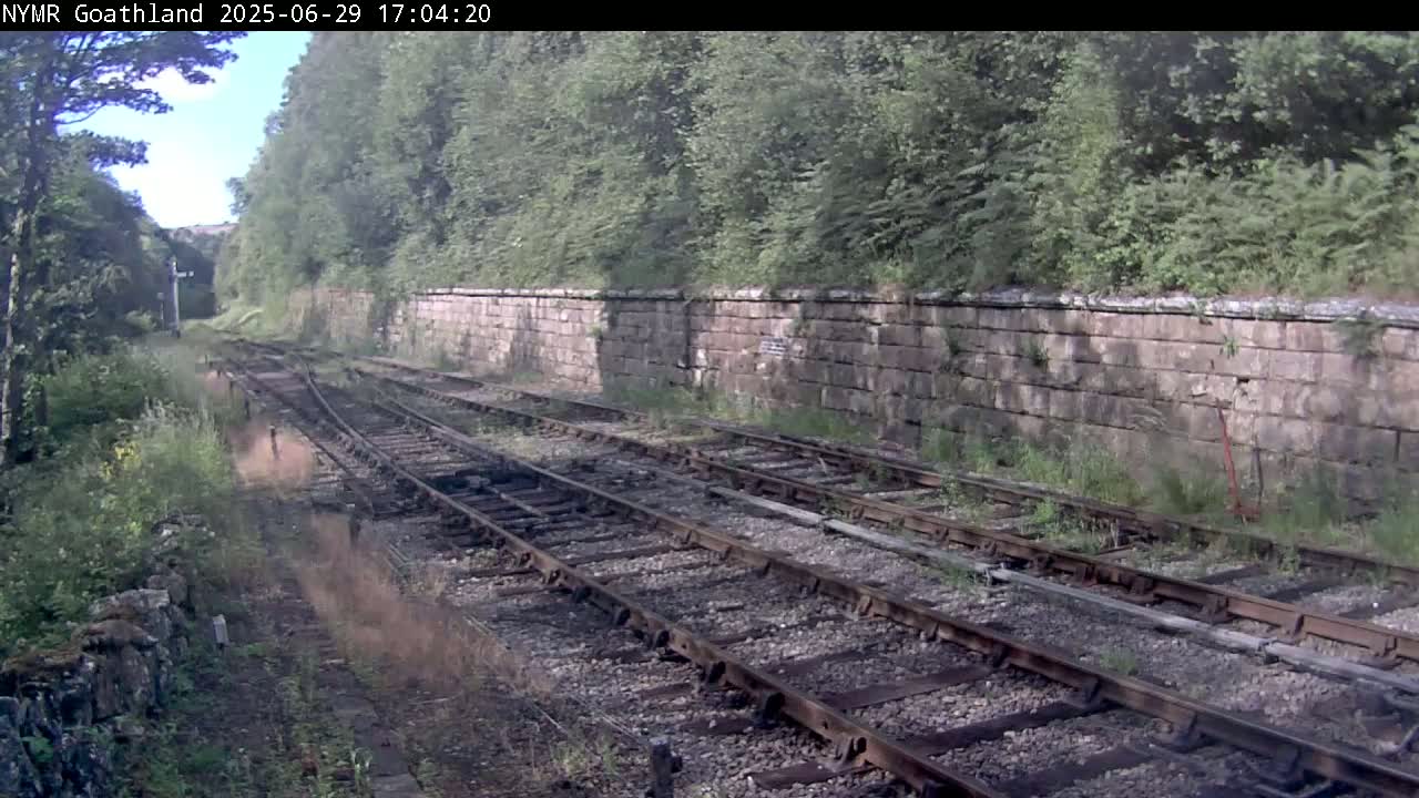North Yorkshire Moors Railway (NYMR) Goathland Station North View Live Cam - Goathland, Borough of Scarborough, North Yorkshire, Yorkshire and the Humber, England, United Kingdom