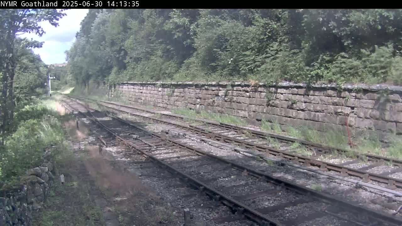 North Yorkshire Moors Railway (NYMR) Goathland Station North View Live Cam - Goathland, Borough of Scarborough, North Yorkshire, Yorkshire and the Humber, England, United Kingdom