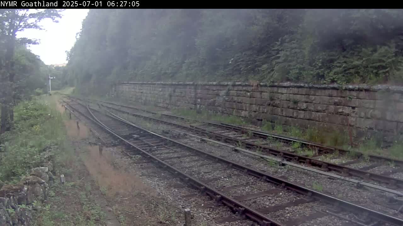 North Yorkshire Moors Railway (NYMR) Goathland Station North View Live Cam - Goathland, Borough of Scarborough, North Yorkshire, Yorkshire and the Humber, England, United Kingdom