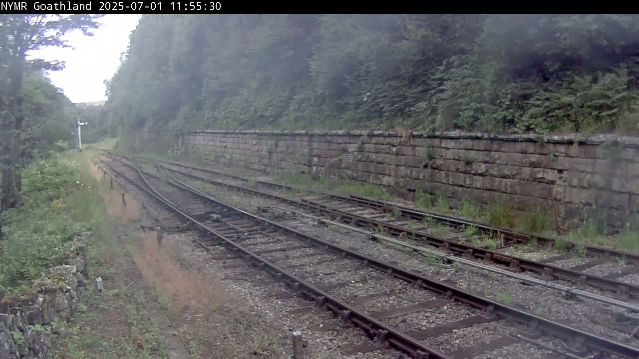 North Yorkshire Moors Railway (NYMR) Goathland Station North View Live Cam - Goathland, Borough of Scarborough, North Yorkshire, Yorkshire and the Humber, England, United Kingdom