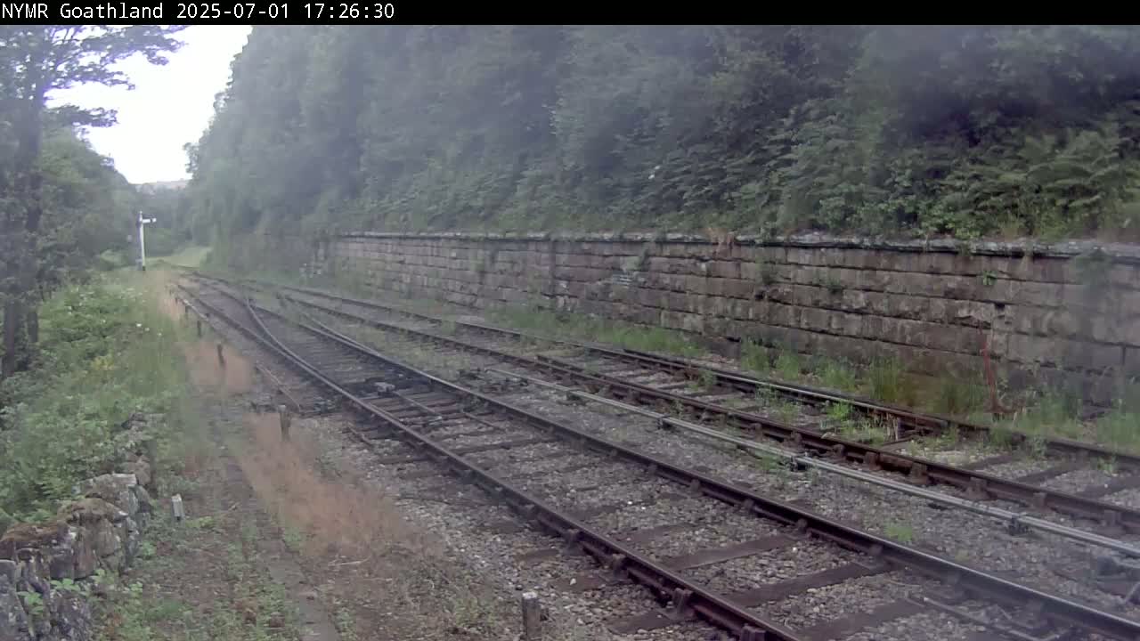 North Yorkshire Moors Railway (NYMR) Goathland Station North View Live Cam - Goathland, Borough of Scarborough, North Yorkshire, Yorkshire and the Humber, England, United Kingdom