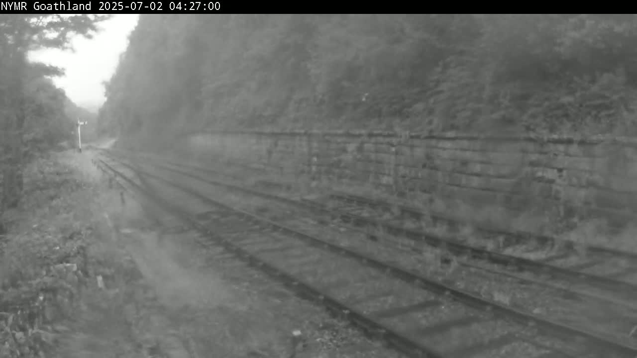 North Yorkshire Moors Railway (NYMR) Goathland Station North View Live Cam - Goathland, Borough of Scarborough, North Yorkshire, Yorkshire and the Humber, England, United Kingdom