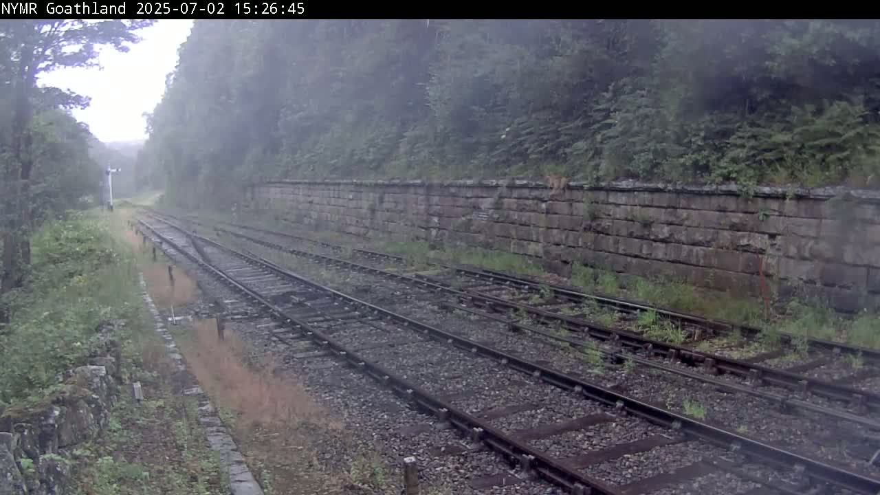 North Yorkshire Moors Railway (NYMR) Goathland Station North View Live Cam - Goathland, Borough of Scarborough, North Yorkshire, Yorkshire and the Humber, England, United Kingdom