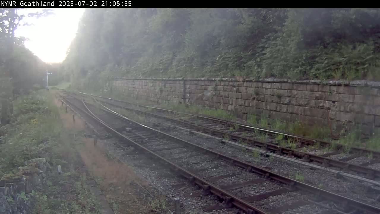 North Yorkshire Moors Railway (NYMR) Goathland Station North View Live Cam - Goathland, Borough of Scarborough, North Yorkshire, Yorkshire and the Humber, England, United Kingdom