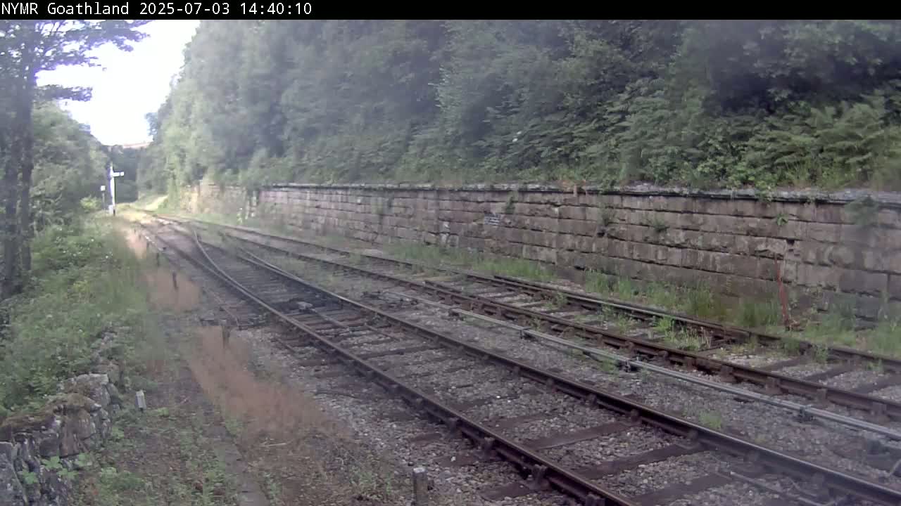 North Yorkshire Moors Railway (NYMR) Goathland Station North View Live Cam - Goathland, Borough of Scarborough, North Yorkshire, Yorkshire and the Humber, England, United Kingdom
