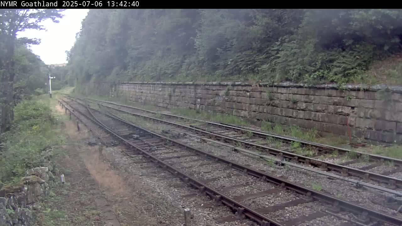 North Yorkshire Moors Railway (NYMR) Goathland Station North View Live Cam - Goathland, Borough of Scarborough, North Yorkshire, Yorkshire and the Humber, England, United Kingdom