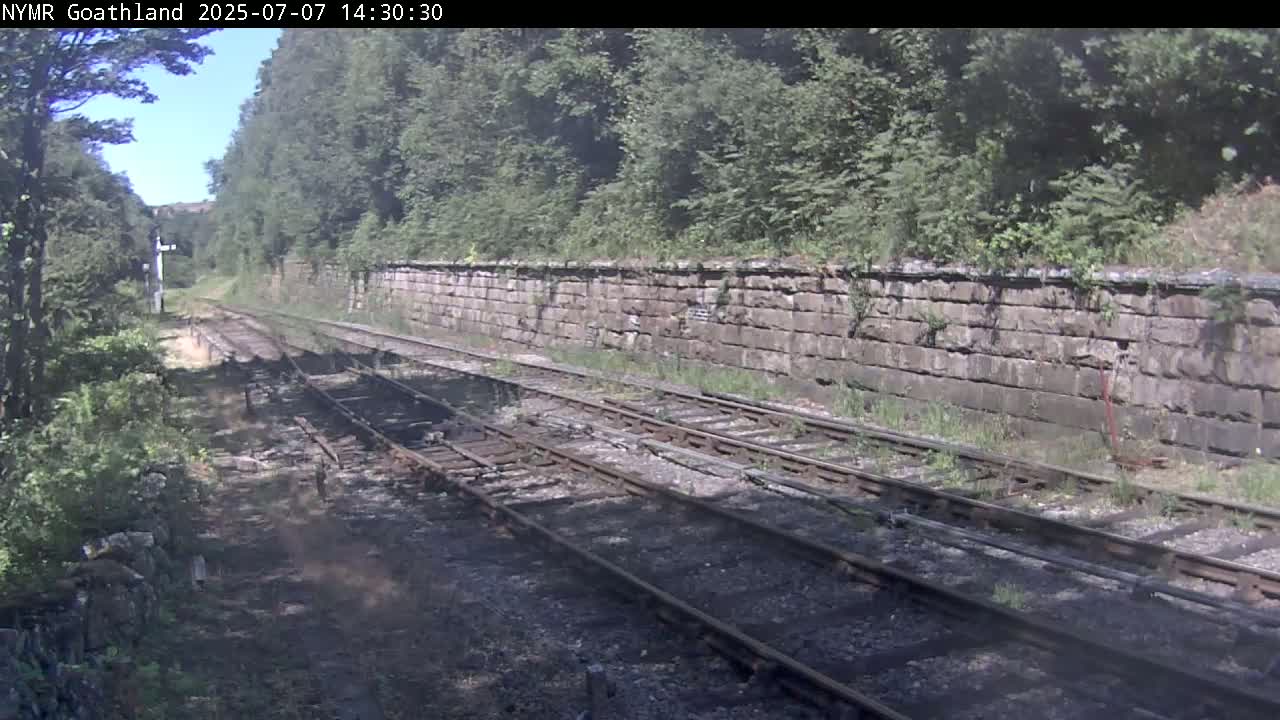 North Yorkshire Moors Railway (NYMR) Goathland Station North View Live Cam - Goathland, Borough of Scarborough, North Yorkshire, Yorkshire and the Humber, England, United Kingdom
