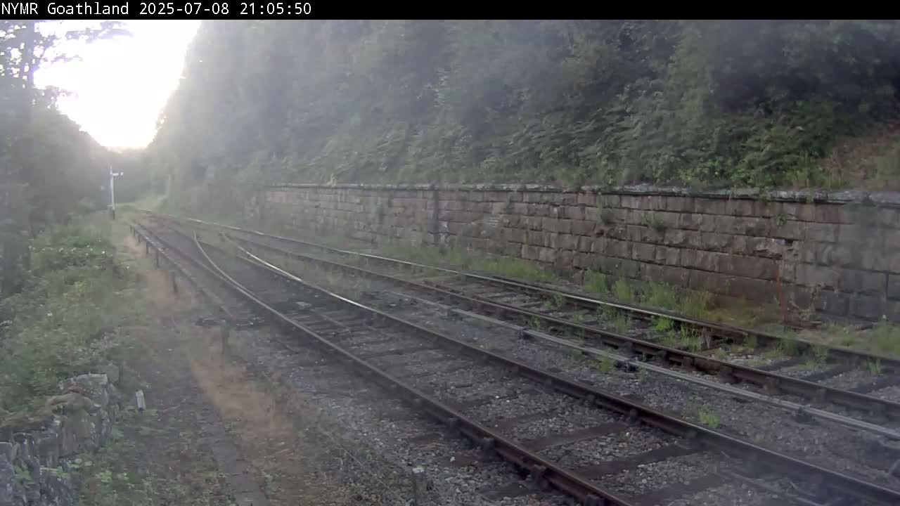 North Yorkshire Moors Railway (NYMR) Goathland Station North View Live Cam - Goathland, Borough of Scarborough, North Yorkshire, Yorkshire and the Humber, England, United Kingdom