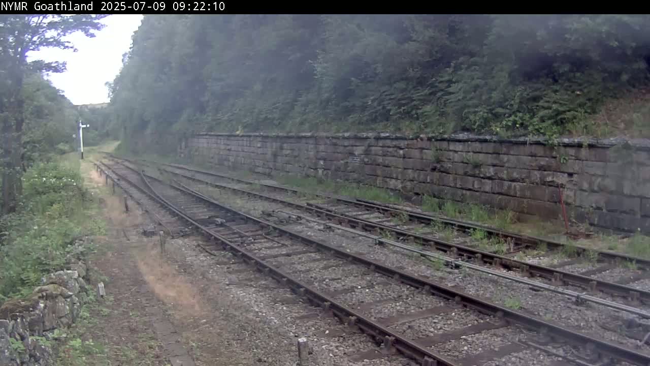 North Yorkshire Moors Railway (NYMR) Goathland Station North View Live Cam - Goathland, Borough of Scarborough, North Yorkshire, Yorkshire and the Humber, England, United Kingdom