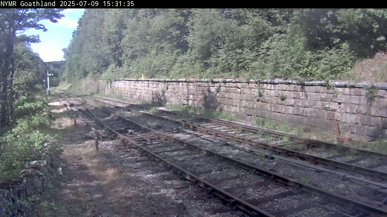North Yorkshire Moors Railway (NYMR) Goathland Station North View Live Cam - Goathland, Borough of Scarborough, North Yorkshire, Yorkshire and the Humber, England, United Kingdom