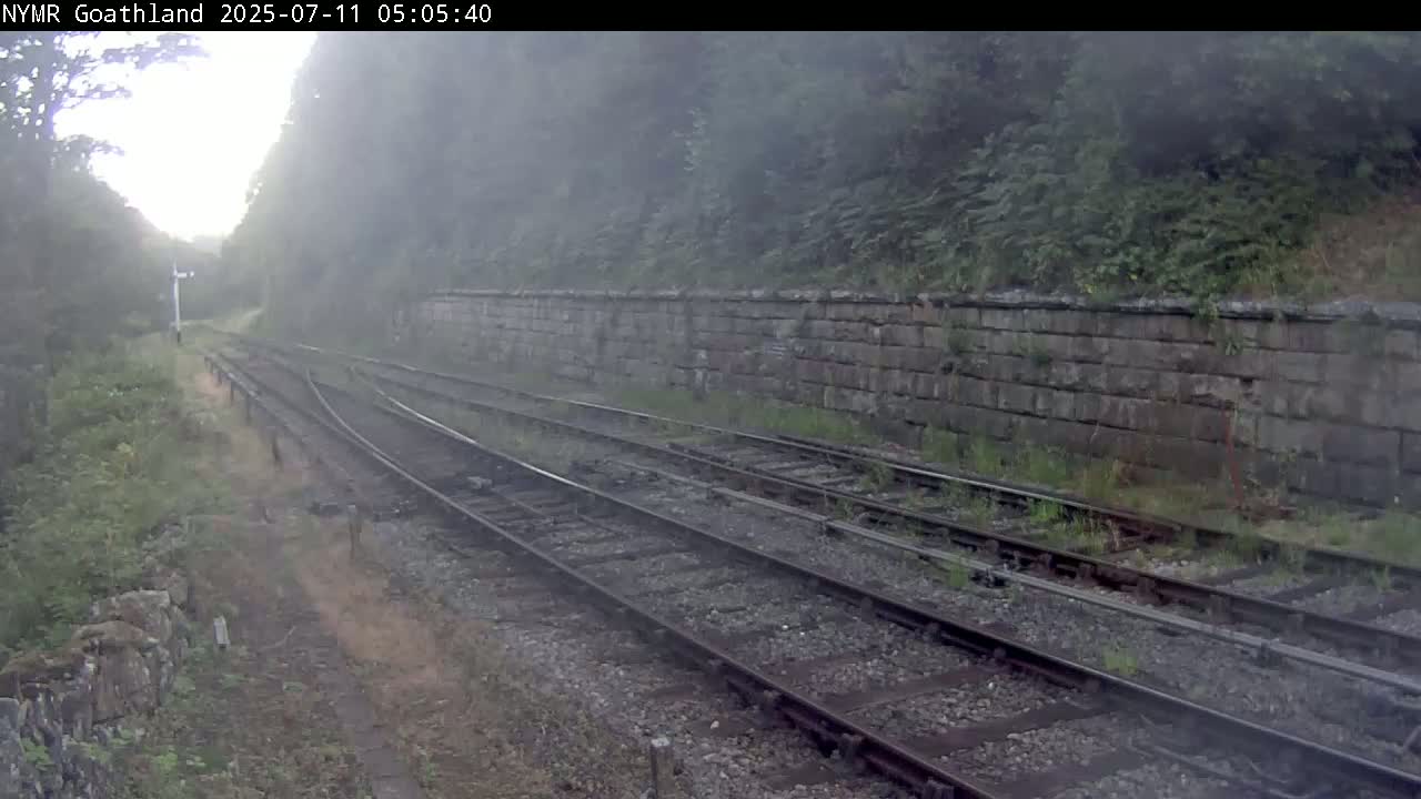 North Yorkshire Moors Railway (NYMR) Goathland Station North View Live Cam - Goathland, Borough of Scarborough, North Yorkshire, Yorkshire and the Humber, England, United Kingdom