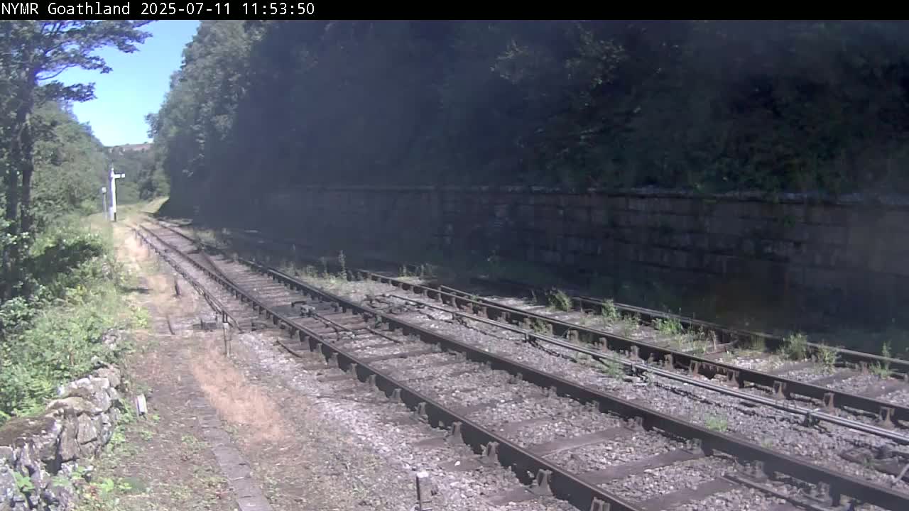 North Yorkshire Moors Railway (NYMR) Goathland Station North View Live Cam - Goathland, Borough of Scarborough, North Yorkshire, Yorkshire and the Humber, England, United Kingdom