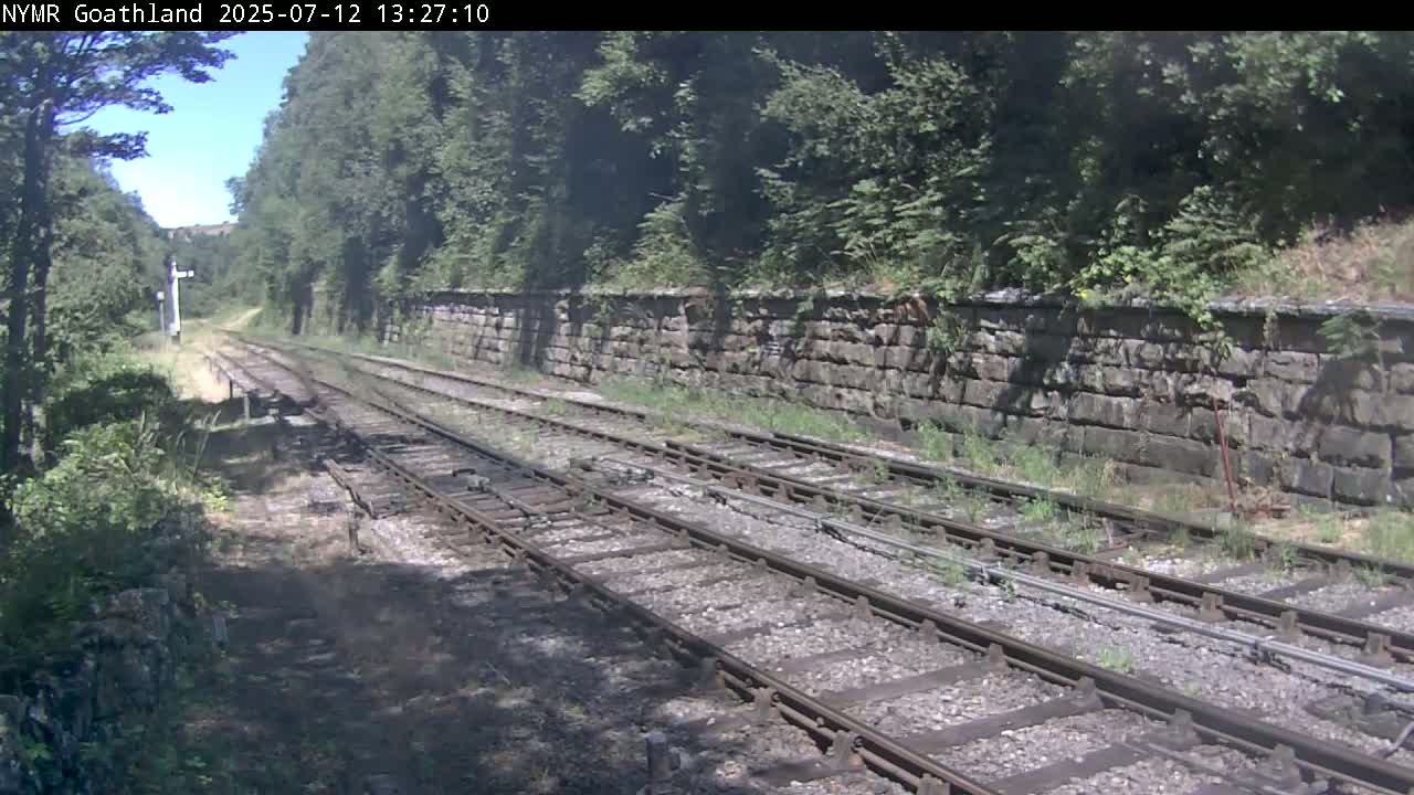 North Yorkshire Moors Railway (NYMR) Goathland Station North View Live Cam - Goathland, Borough of Scarborough, North Yorkshire, Yorkshire and the Humber, England, United Kingdom
