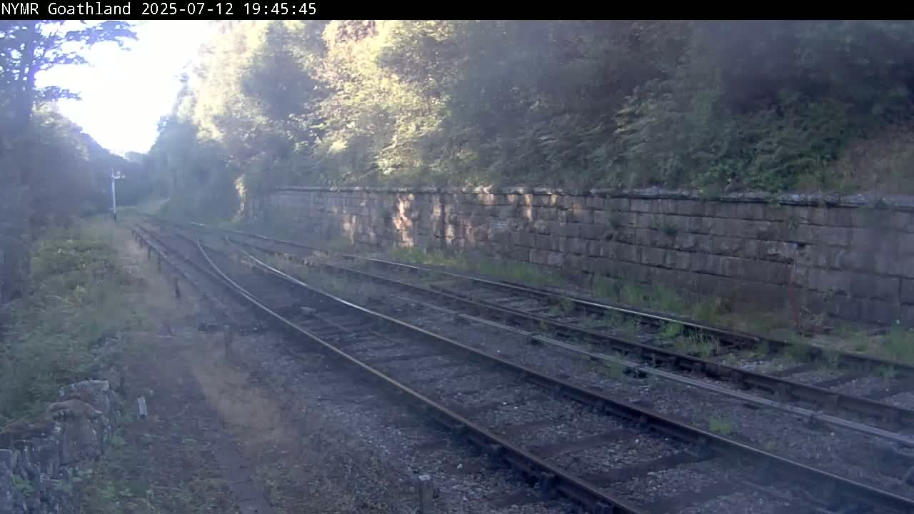 North Yorkshire Moors Railway (NYMR) Goathland Station North View Live Cam - Goathland, Borough of Scarborough, North Yorkshire, Yorkshire and the Humber, England, United Kingdom