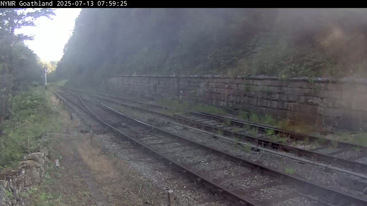 North Yorkshire Moors Railway (NYMR) Goathland Station North View Live Cam - Goathland, Borough of Scarborough, North Yorkshire, Yorkshire and the Humber, England, United Kingdom
