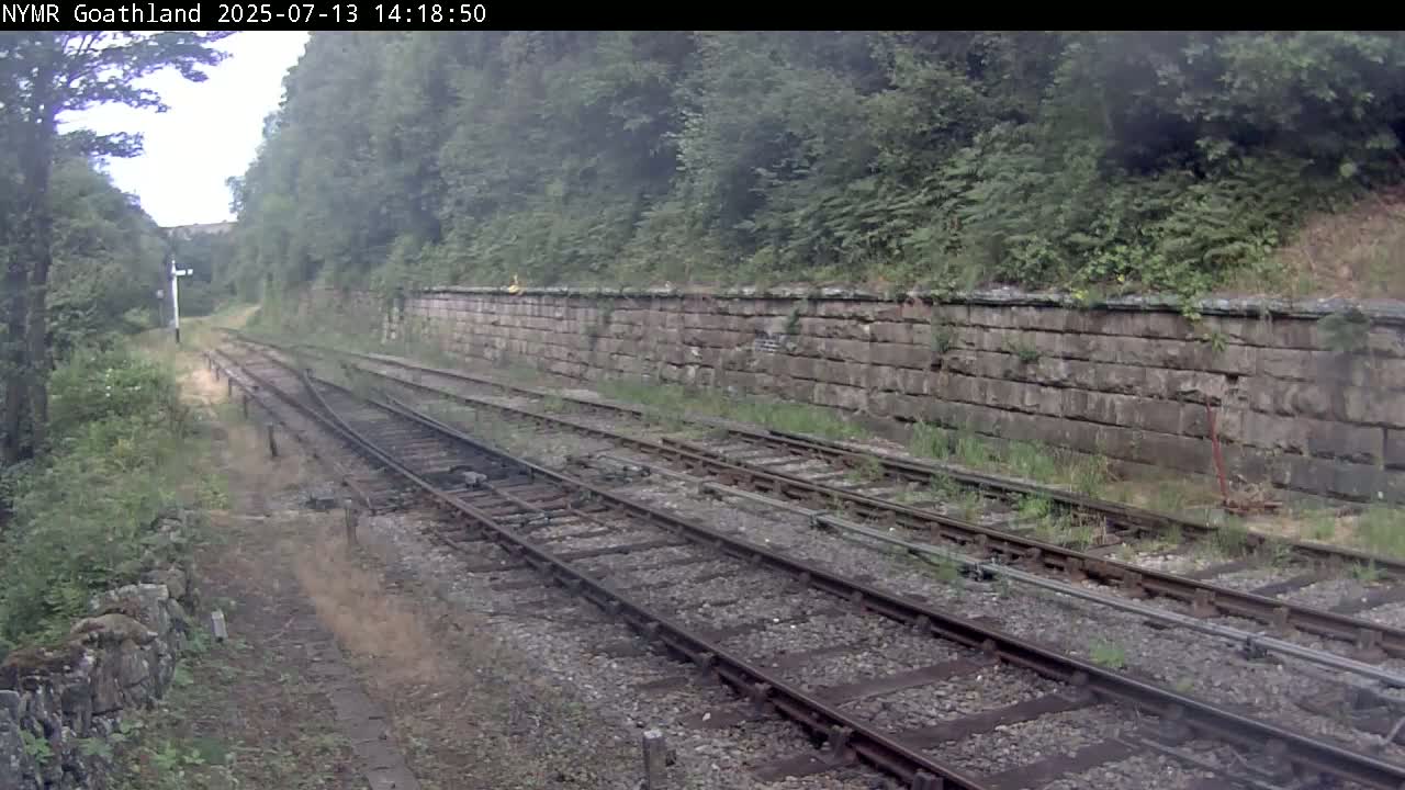 North Yorkshire Moors Railway (NYMR) Goathland Station North View Live Cam - Goathland, Borough of Scarborough, North Yorkshire, Yorkshire and the Humber, England, United Kingdom