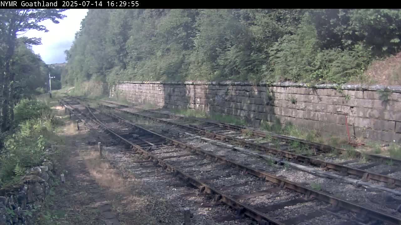 North Yorkshire Moors Railway (NYMR) Goathland Station North View Live Cam - Goathland, Borough of Scarborough, North Yorkshire, Yorkshire and the Humber, England, United Kingdom