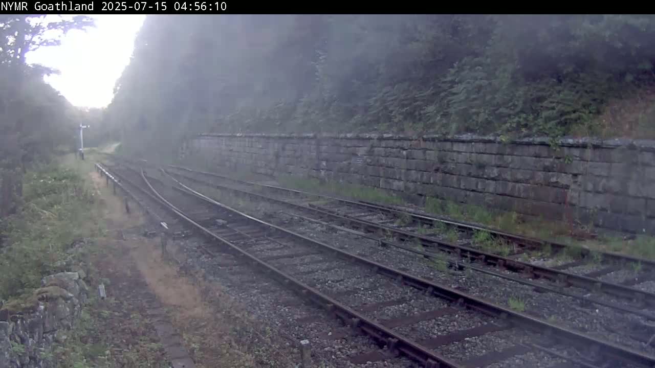 North Yorkshire Moors Railway (NYMR) Goathland Station North View Live Cam - Goathland, Borough of Scarborough, North Yorkshire, Yorkshire and the Humber, England, United Kingdom