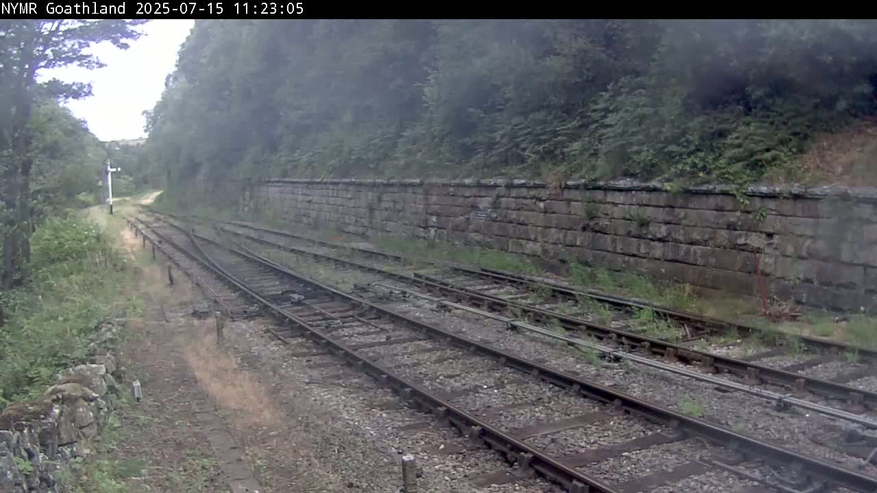 North Yorkshire Moors Railway (NYMR) Goathland Station North View Live Cam - Goathland, Borough of Scarborough, North Yorkshire, Yorkshire and the Humber, England, United Kingdom
