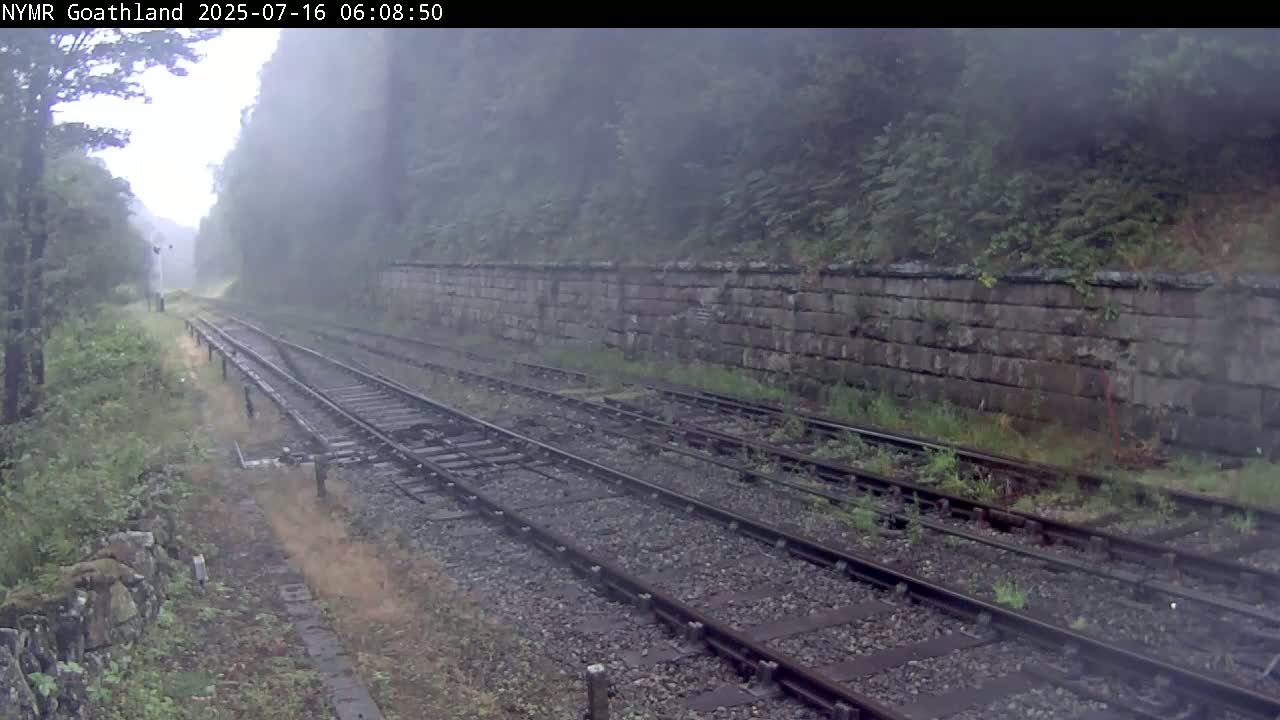 North Yorkshire Moors Railway (NYMR) Goathland Station North View Live Cam - Goathland, Borough of Scarborough, North Yorkshire, Yorkshire and the Humber, England, United Kingdom