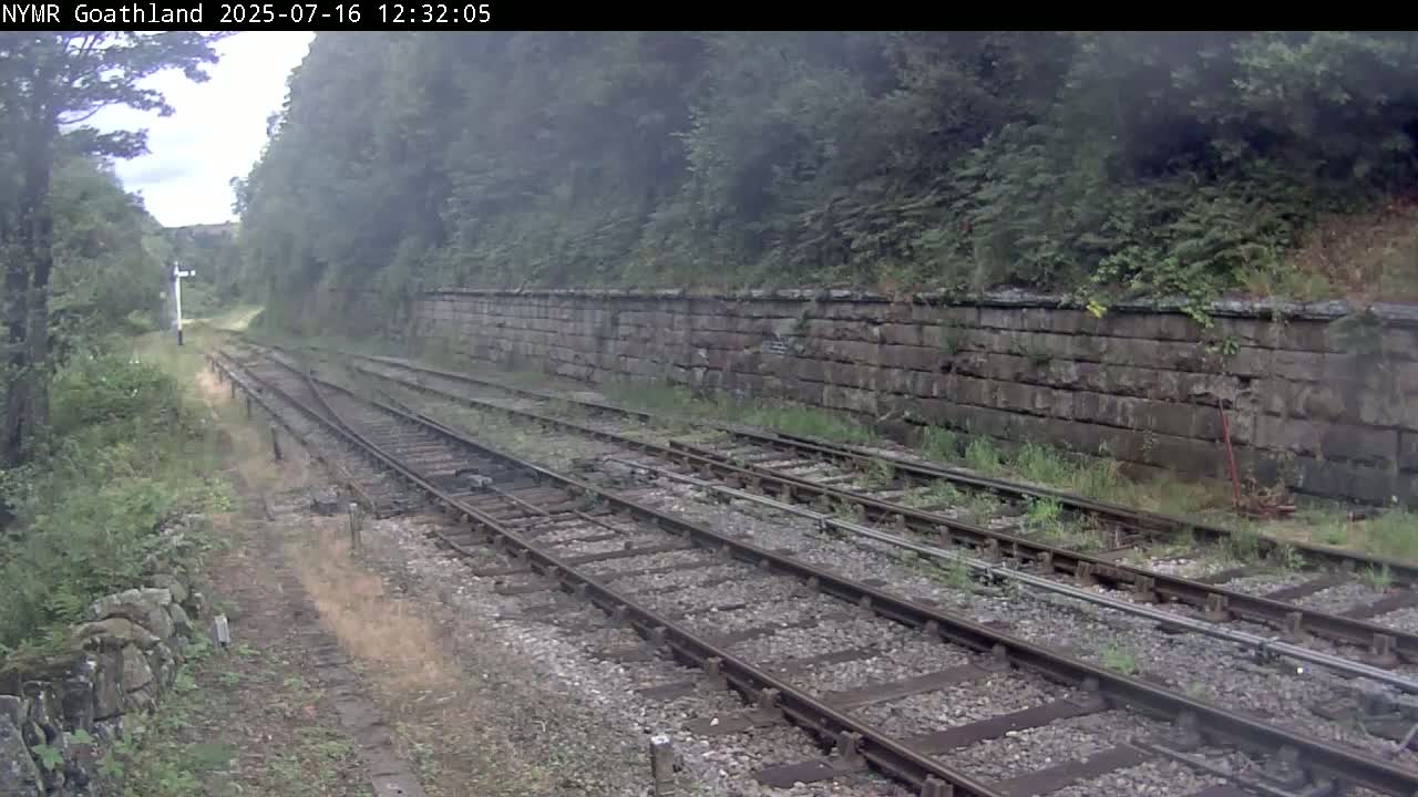 North Yorkshire Moors Railway (NYMR) Goathland Station North View Live Cam - Goathland, Borough of Scarborough, North Yorkshire, Yorkshire and the Humber, England, United Kingdom