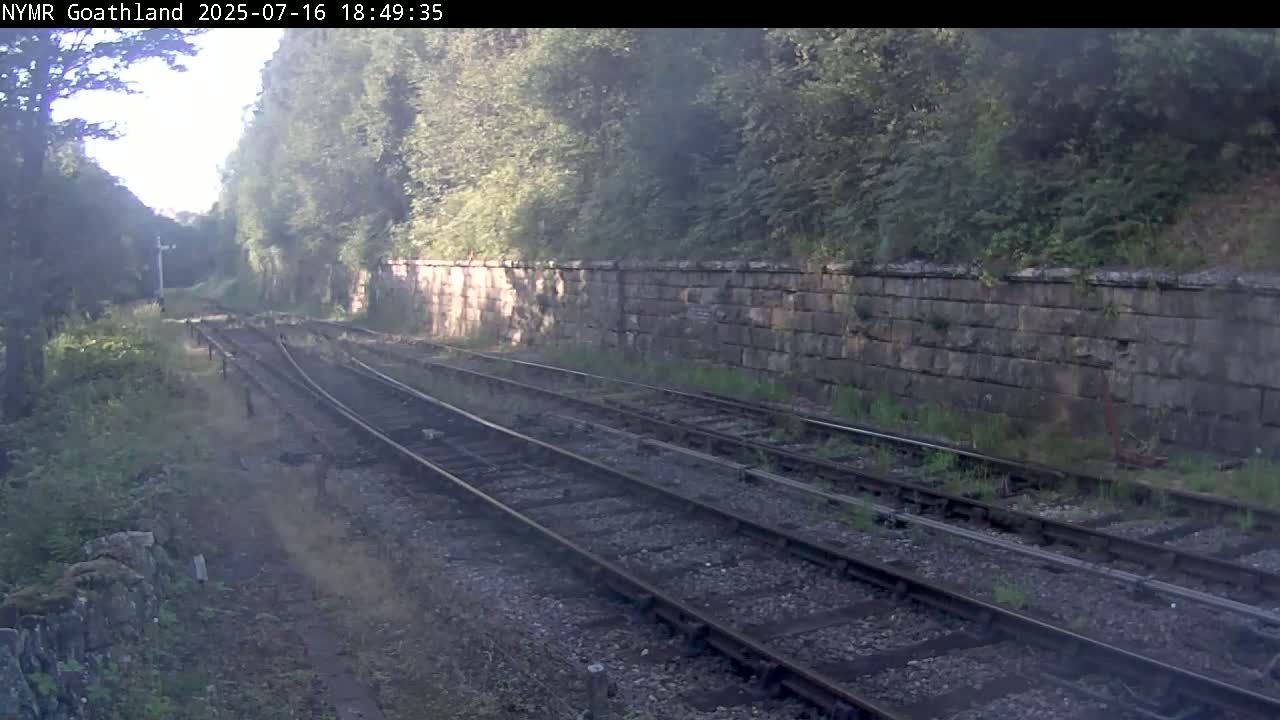 North Yorkshire Moors Railway (NYMR) Goathland Station North View Live Cam - Goathland, Borough of Scarborough, North Yorkshire, Yorkshire and the Humber, England, United Kingdom