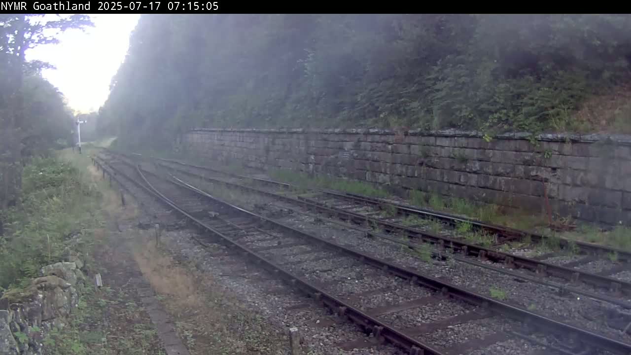 North Yorkshire Moors Railway (NYMR) Goathland Station North View Live Cam - Goathland, Borough of Scarborough, North Yorkshire, Yorkshire and the Humber, England, United Kingdom