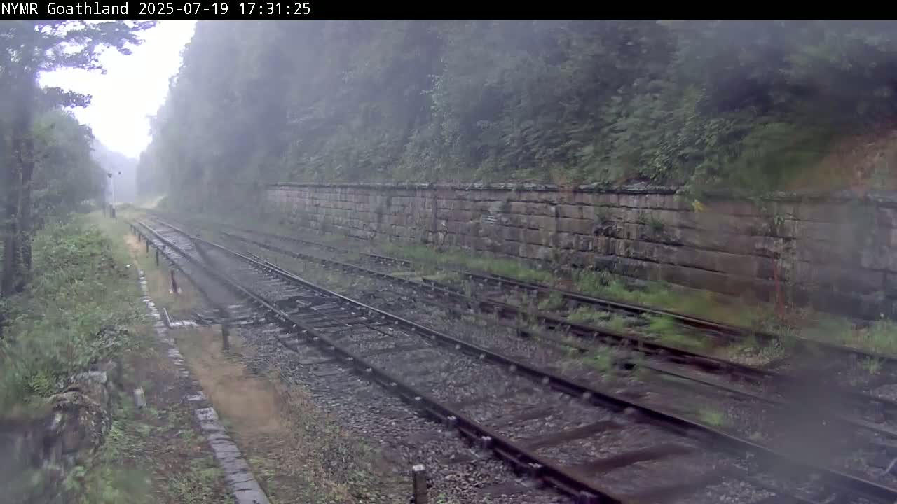 North Yorkshire Moors Railway (NYMR) Goathland Station North View Live Cam - Goathland, Borough of Scarborough, North Yorkshire, Yorkshire and the Humber, England, United Kingdom