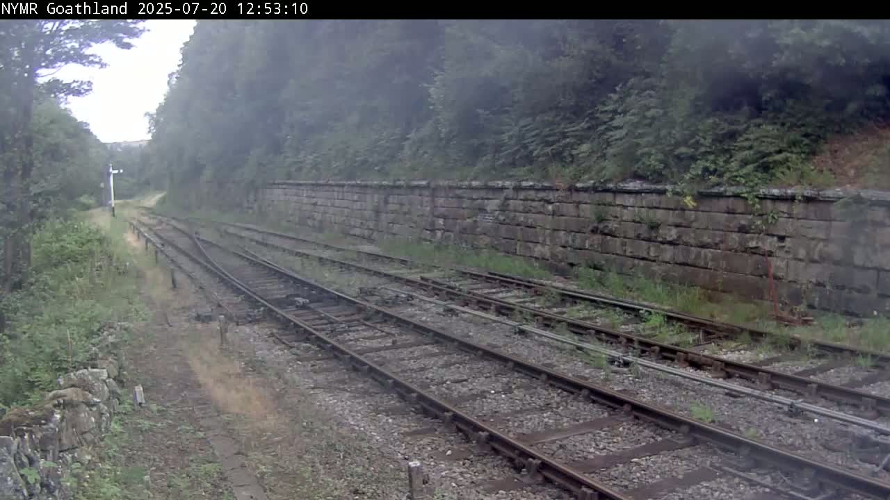 North Yorkshire Moors Railway (NYMR) Goathland Station North View Live Cam - Goathland, Borough of Scarborough, North Yorkshire, Yorkshire and the Humber, England, United Kingdom