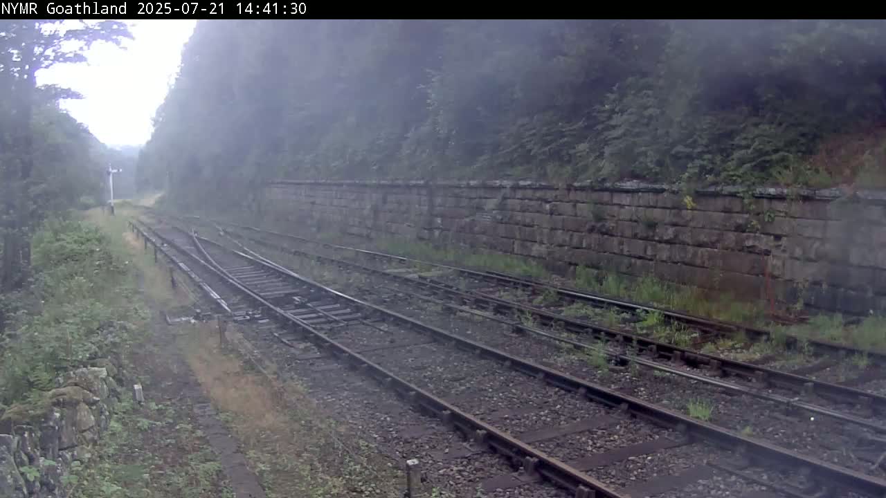 North Yorkshire Moors Railway (NYMR) Goathland Station North View Live Cam - Goathland, Borough of Scarborough, North Yorkshire, Yorkshire and the Humber, England, United Kingdom